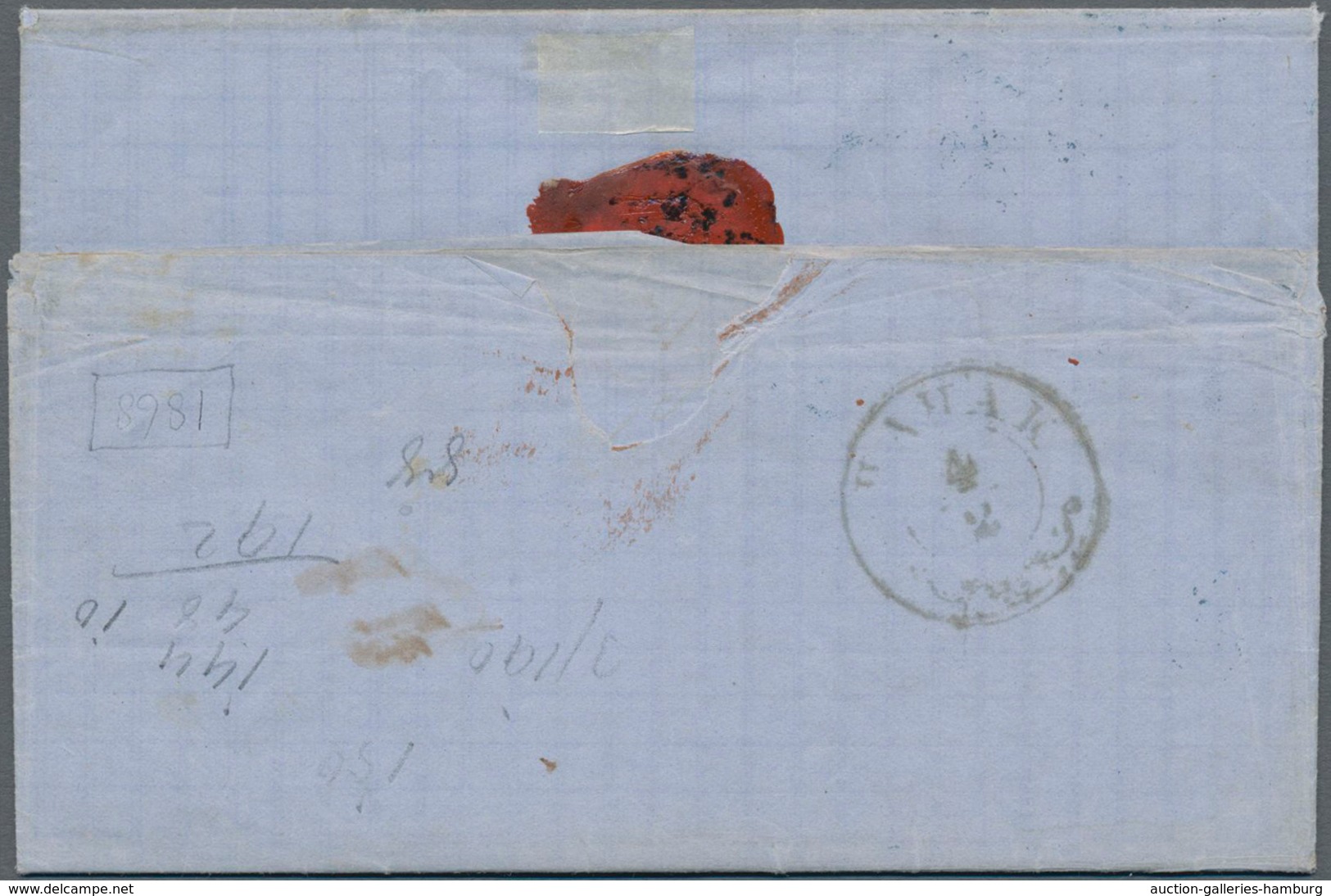 Serbien: 1868, 20pa. Rose, Perf. 9½, Single Franking On Lettersheet With Full Message Dated 1 Febr., - Serbien