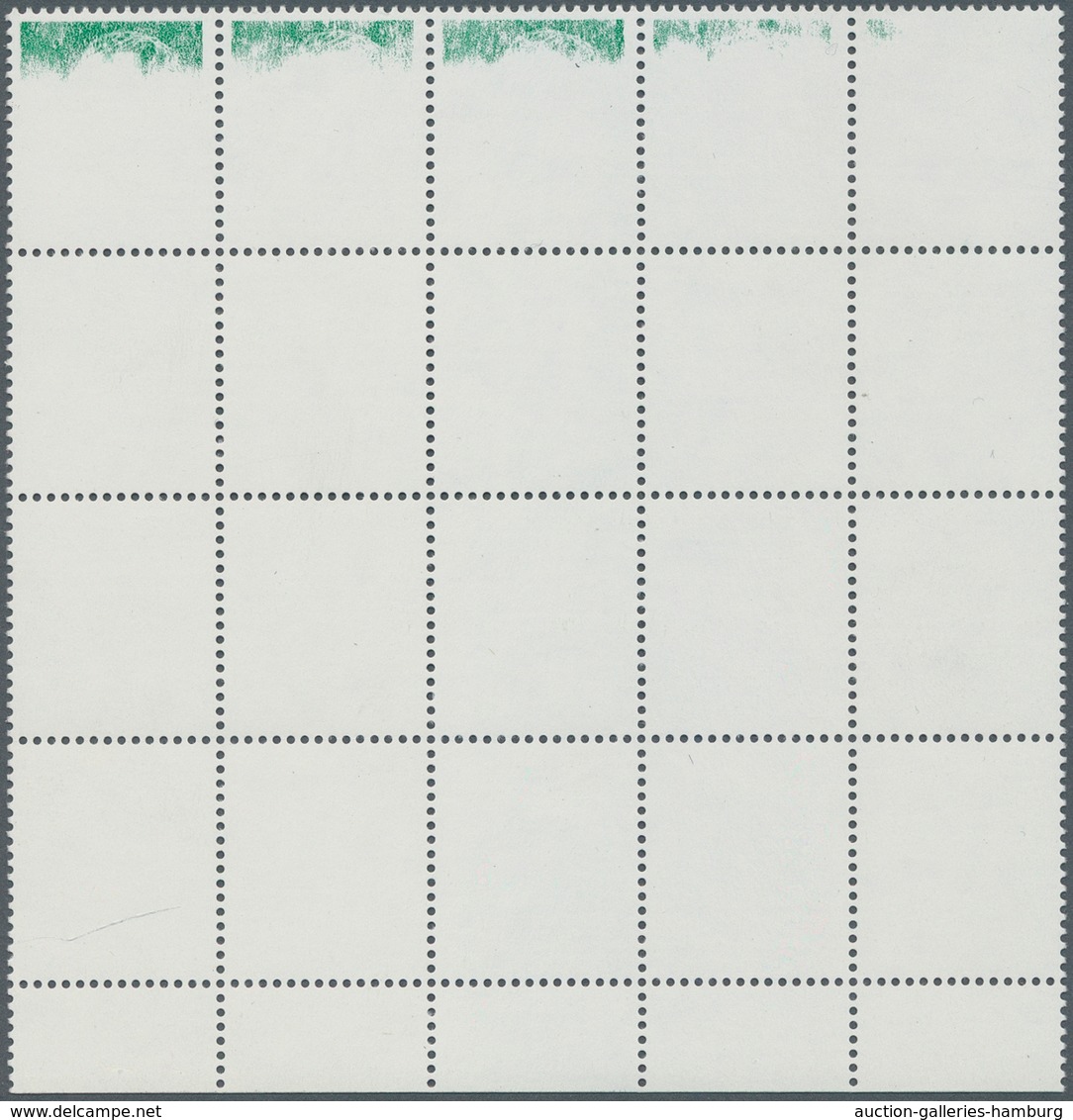 Spanien: 1985, Definitives "Juan Carlos", 45pta. Bright Emerald, Bottom Marginal Block Of 20, All Fi - Sonstige & Ohne Zuordnung