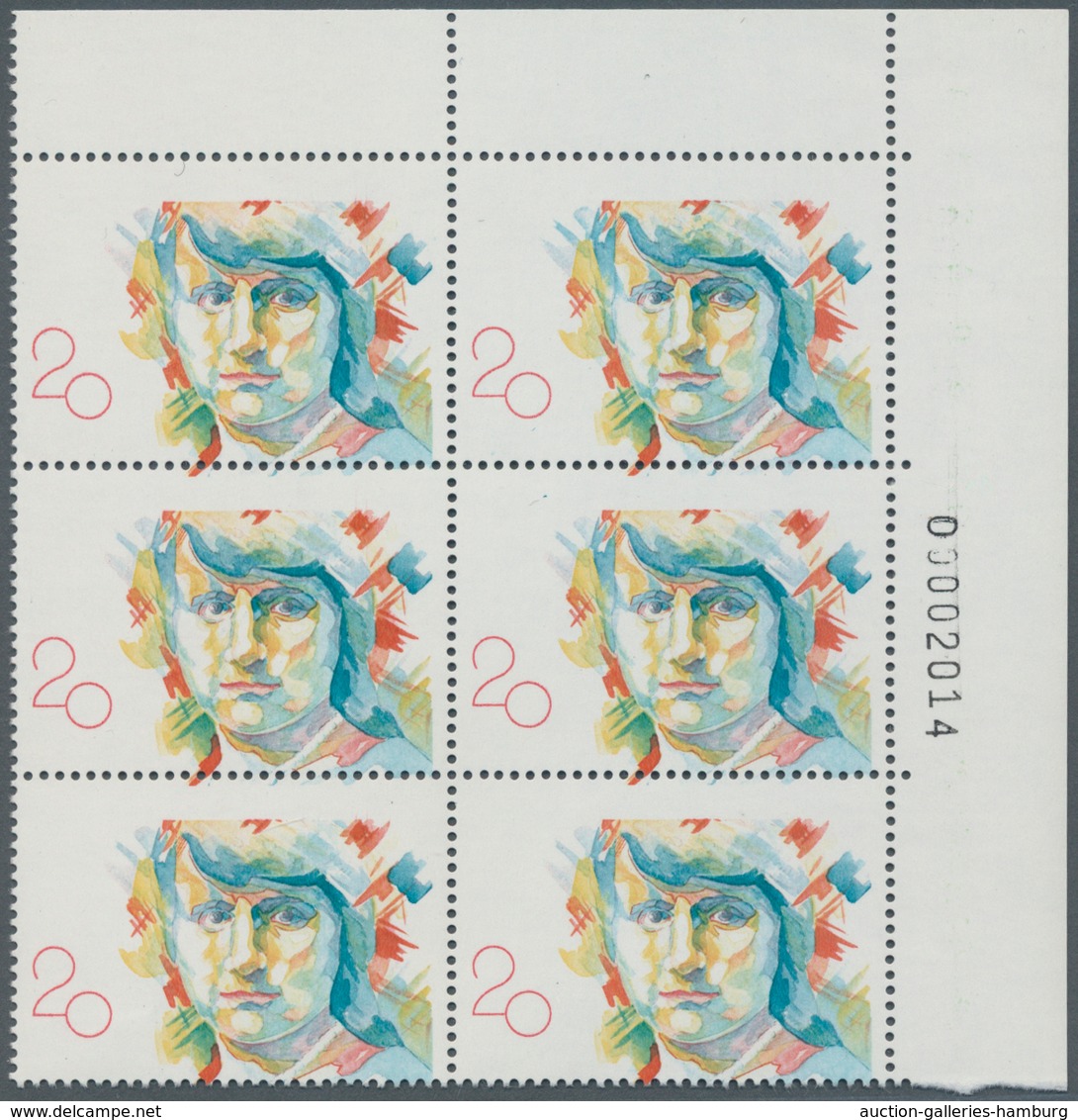 Spanien: 1989, 20pts. "Maria De Maetzu" With Vertical Perforation Shift And Missing Black Colour, Ma - Other & Unclassified