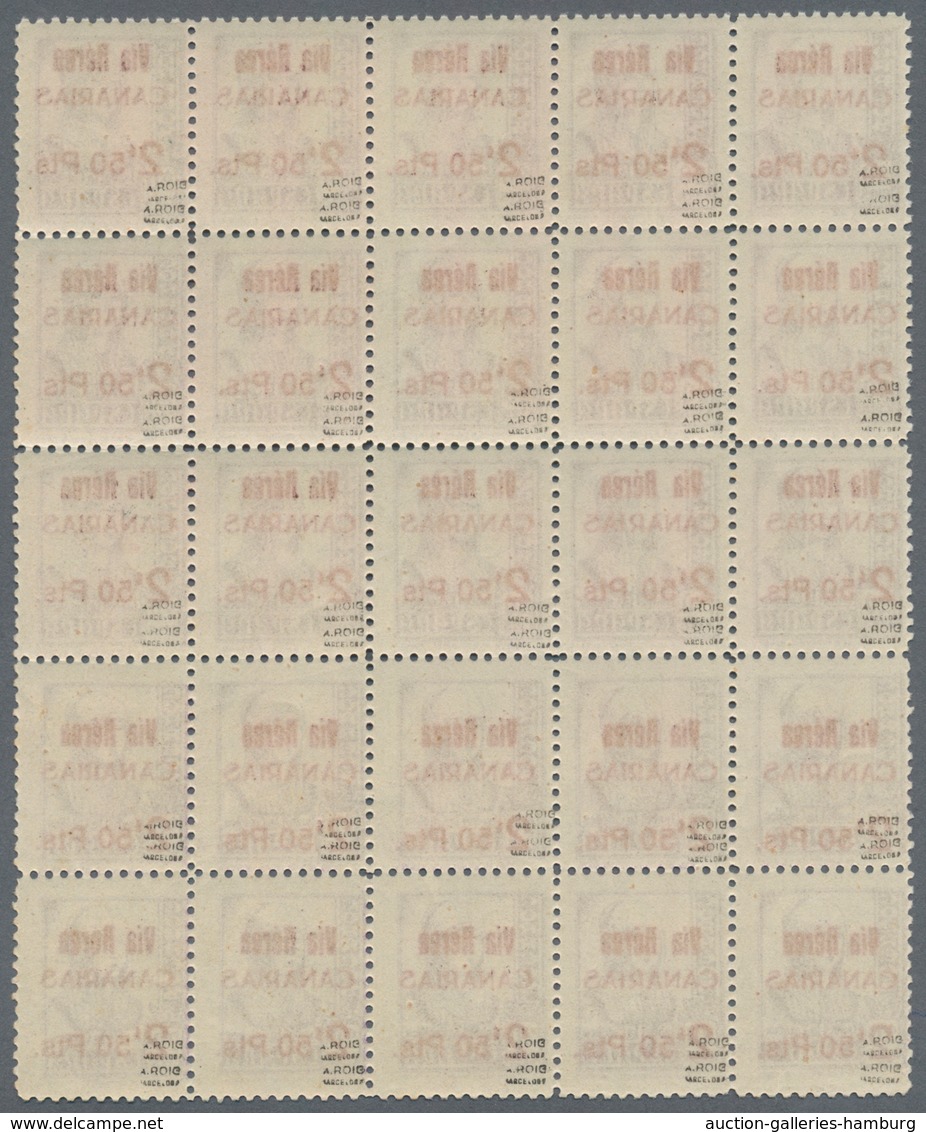 Spanien - Kanarische Inseln (1936/38): Flugpostmarken: 1938, Queen Isabella I. 20c. Violet With Blac - Briefe U. Dokumente