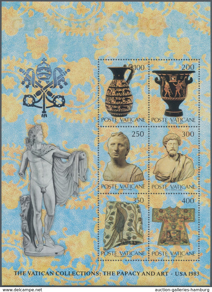 Vatikan: 1983, "The Vatican Collections..." Block Issue Mint Never Hinged (Sass. 1.500.-) ÷ 1983, "T - Ungebraucht