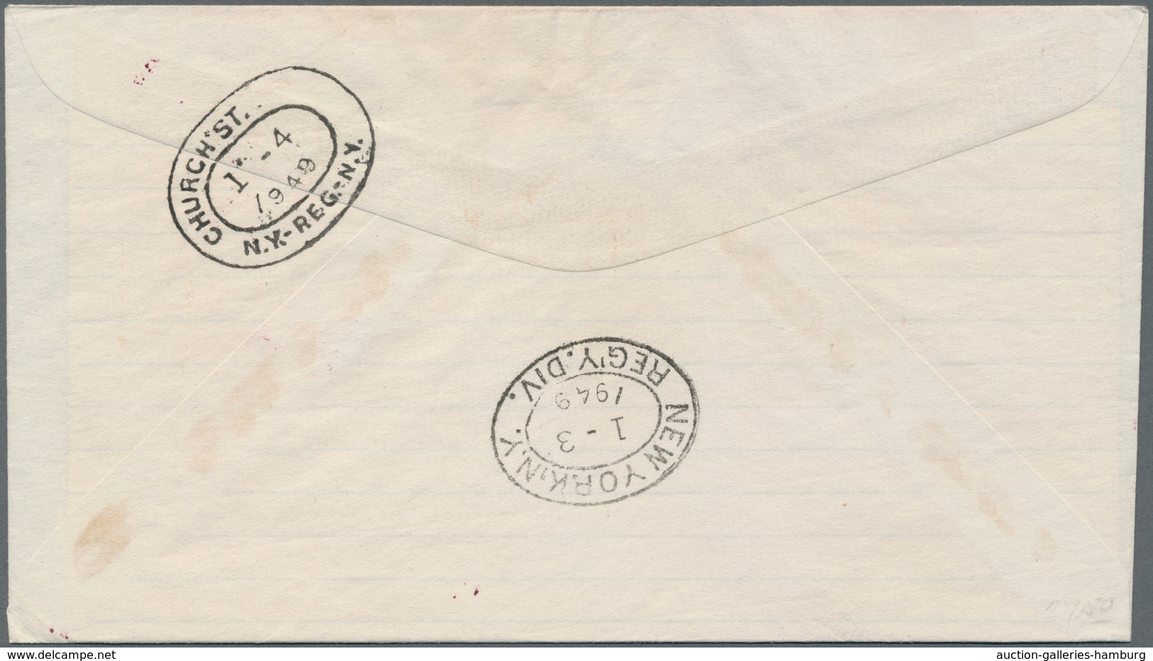 Thematik: Antarktis / Antarctic: 1948, Malagasy Republic. Single Franking 100fr Allegory Of Air Mail - Other & Unclassified