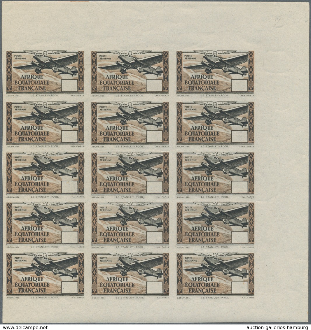 Thematik: Flugzeuge, Luftfahrt / Airoplanes, Aviation: 1943, French Equatorial Africa, Airmails "Le - Flugzeuge