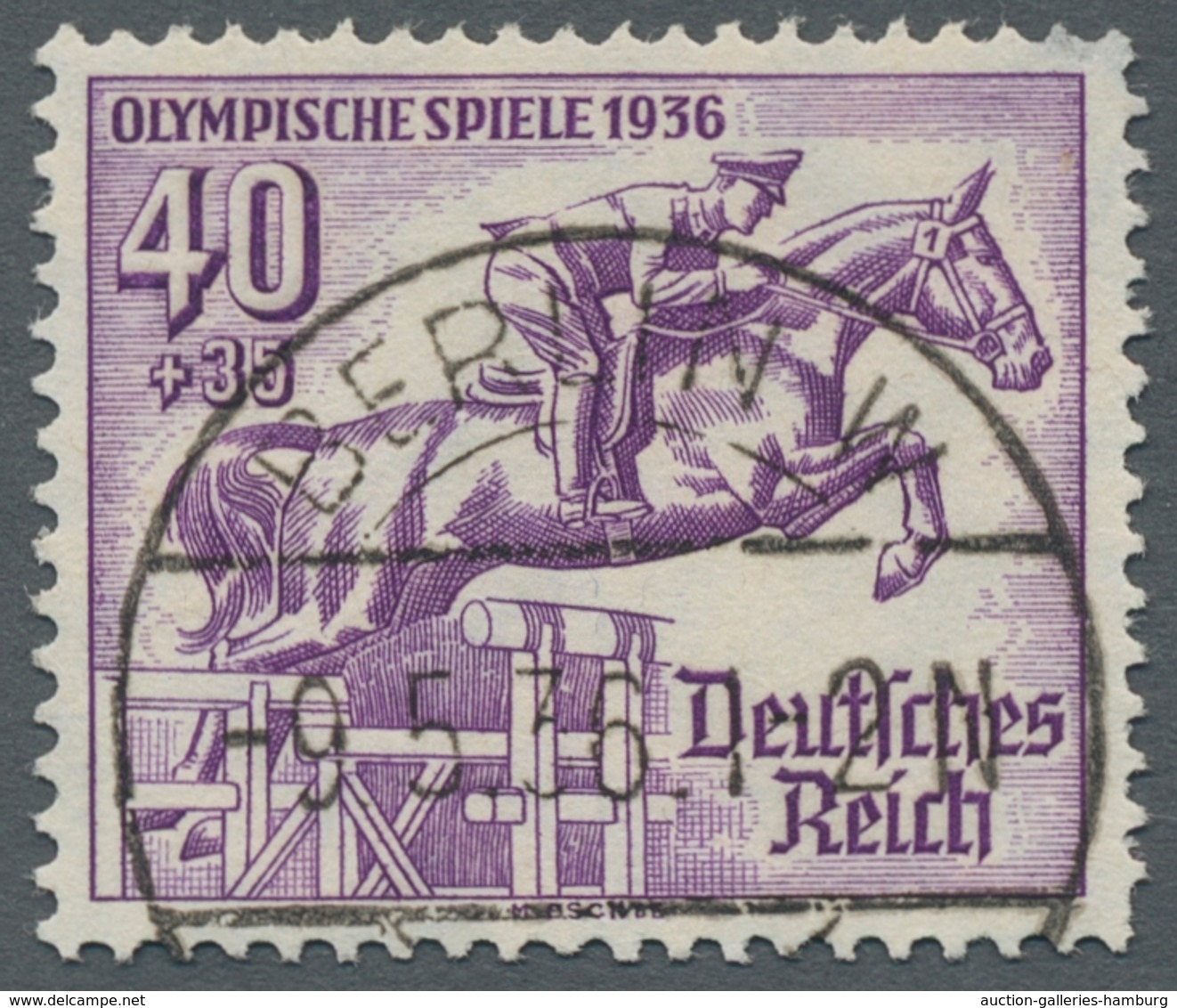 Thematik: Olympische Spiele / Olympic Games: 1936 - BERLIN: Der Komplette Satz (Mi. 609-16) Je Mit E - Other & Unclassified