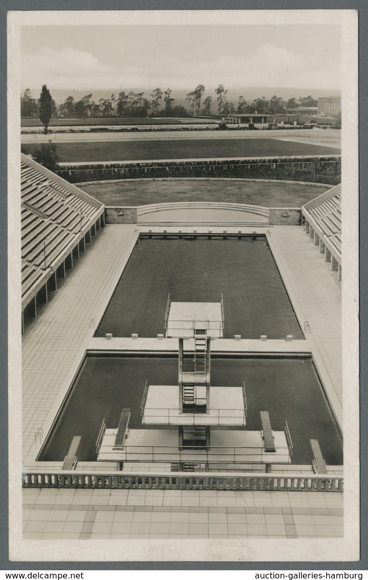 Thematik: Olympische Spiele / Olympic Games: 1936 - BERLIN: Zwei Offizielle S/w-Fotokarten (Bild 1 U - Other & Unclassified