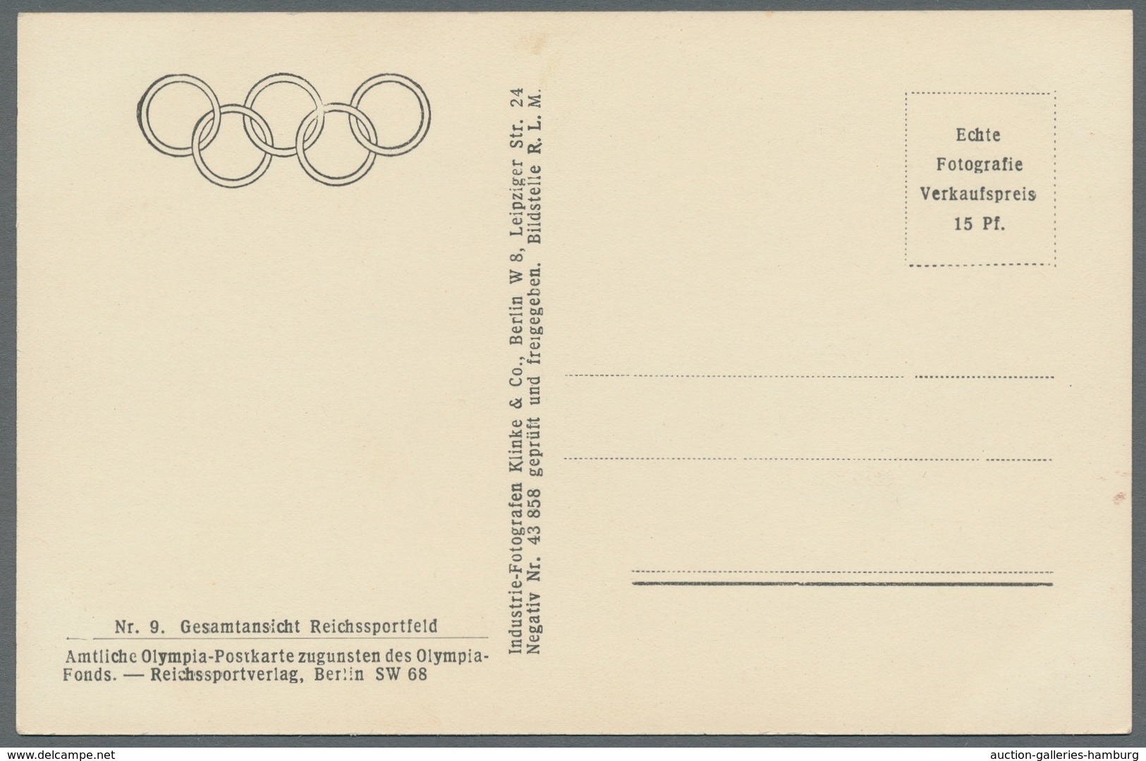 Thematik: Olympische Spiele / Olympic Games: 1936 - BERLIN: 14 S/w-Sonderkarten Ex Bild 3-115 In Seh - Other & Unclassified