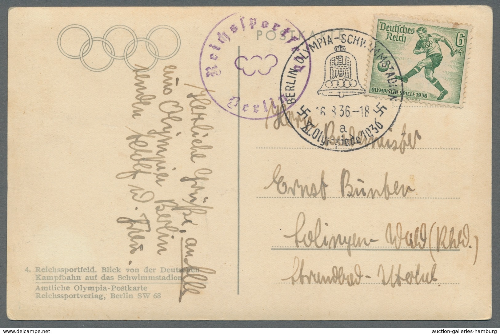 Thematik: Olympische Spiele / Olympic Games: 1936 - BERLIN: 21 S/w-Sonderkarten In Meist Sehr Guter - Other & Unclassified