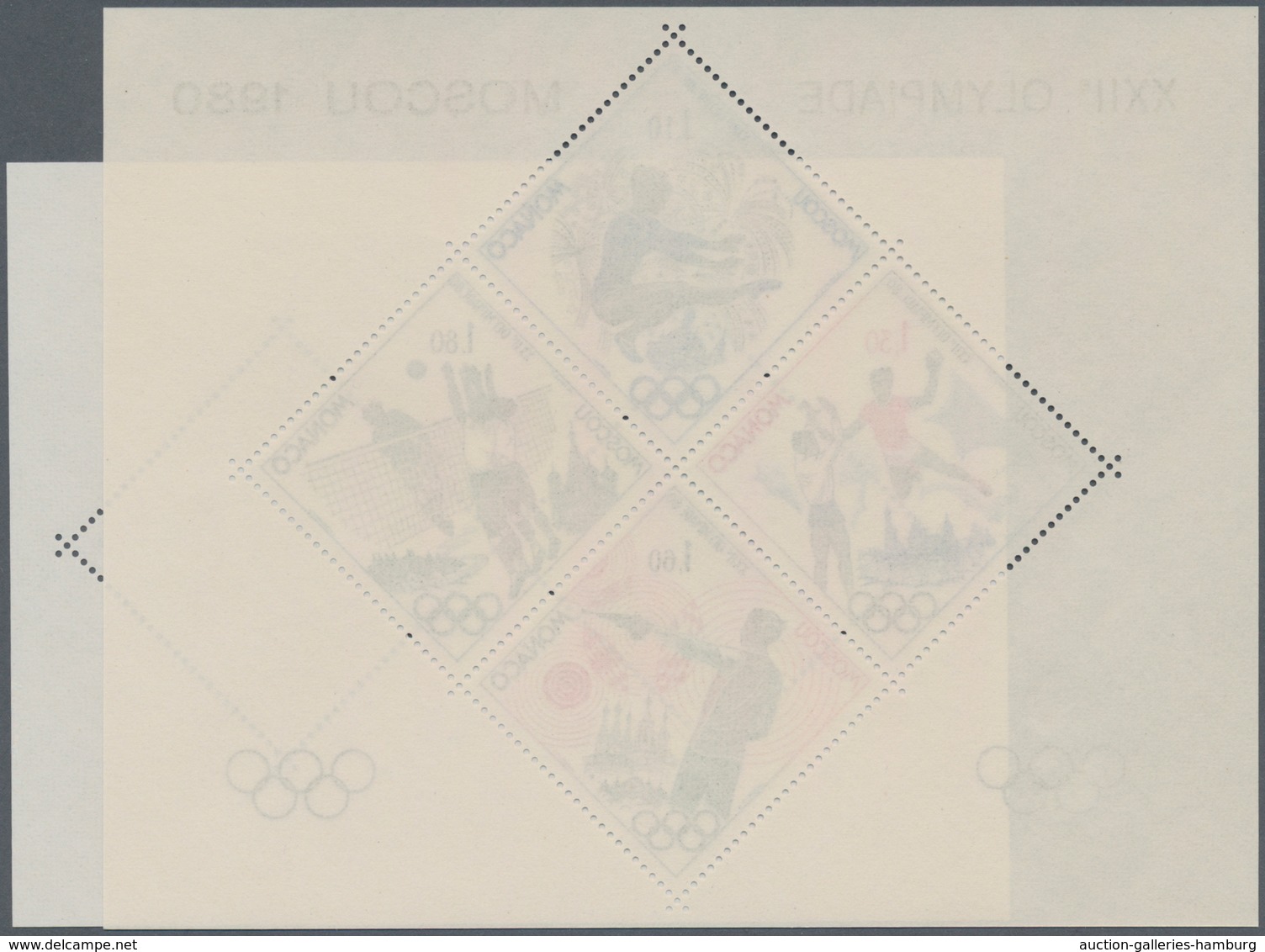 Thematik: Olympische Spiele / Olympic Games: 1980, MONACO: Summer Olympics Moscow And Winter Olympic - Sonstige & Ohne Zuordnung