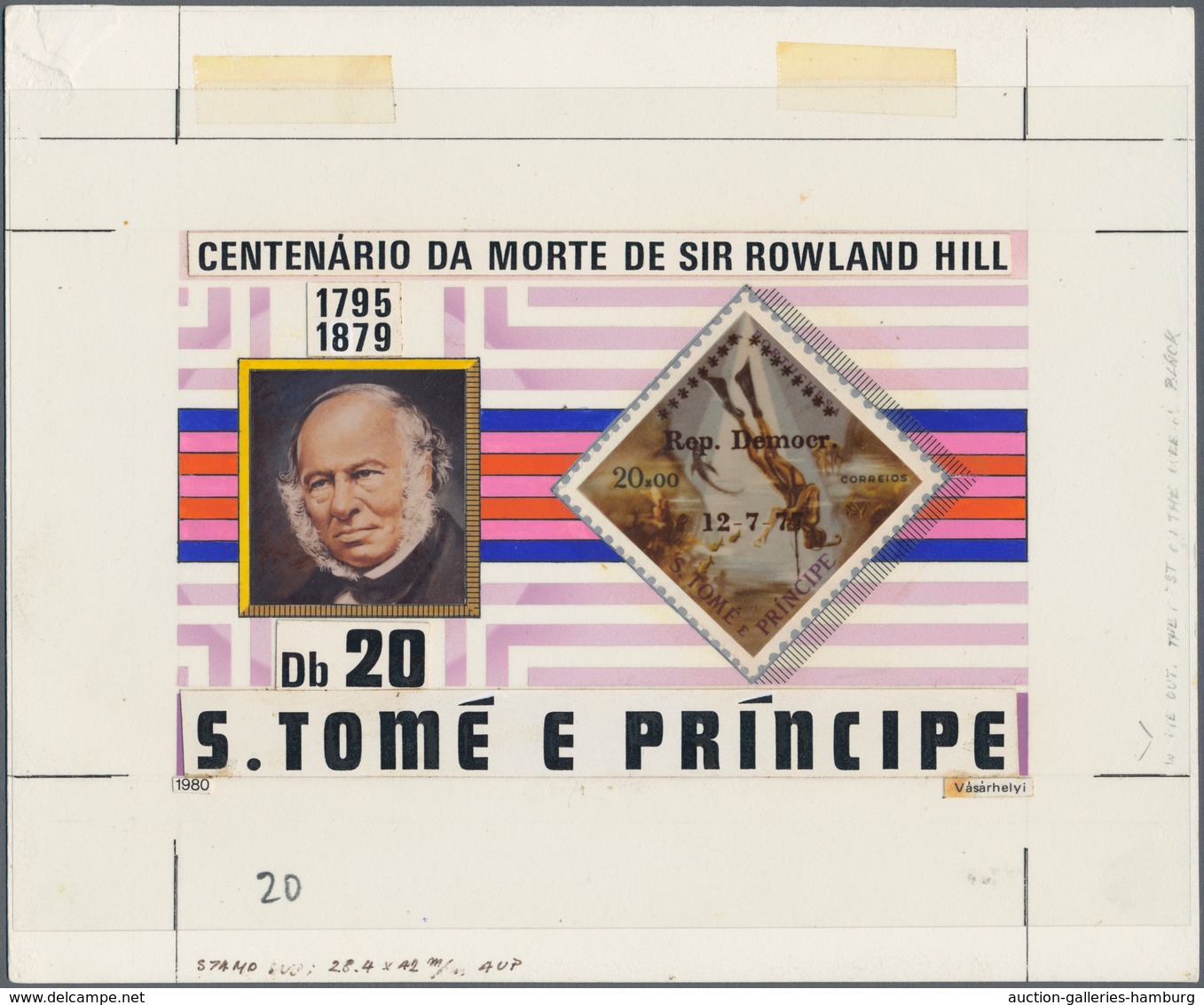 Thematik: Post / Post: 1980, SAO TOME E PRINCIPE: 100 Years Death Of ROWLAND HILL Complete Set Of Fo - Post