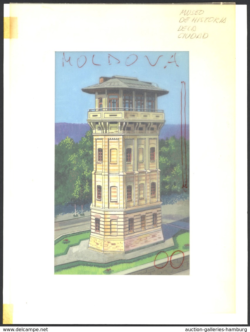 Thematik: Sehenswürdigkeiten / sights: 1994, MOLDOVA: prepared but NOT ISSUED definitives set 'Views