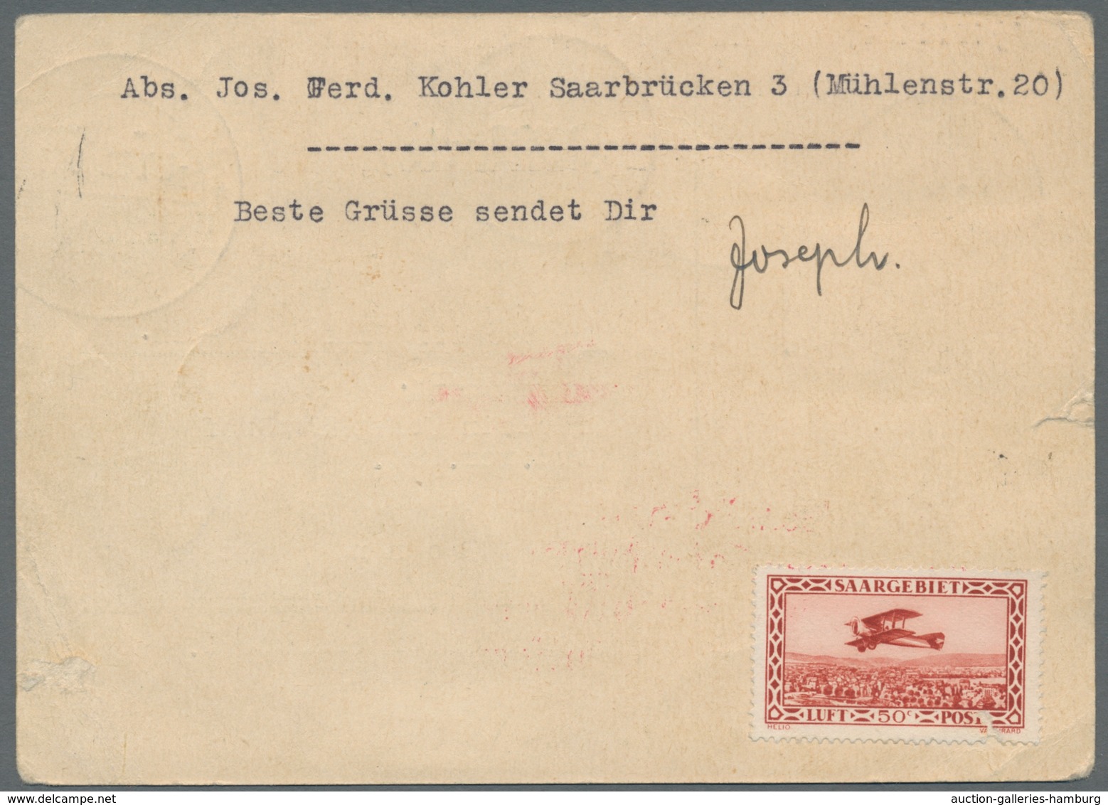 Zeppelinpost Deutschland: 1930, Rheinlandfahrt, Zuleitung SAARGBIET, Ab Saarbrücken Vom 4.7.30 Auf K - Luft- Und Zeppelinpost