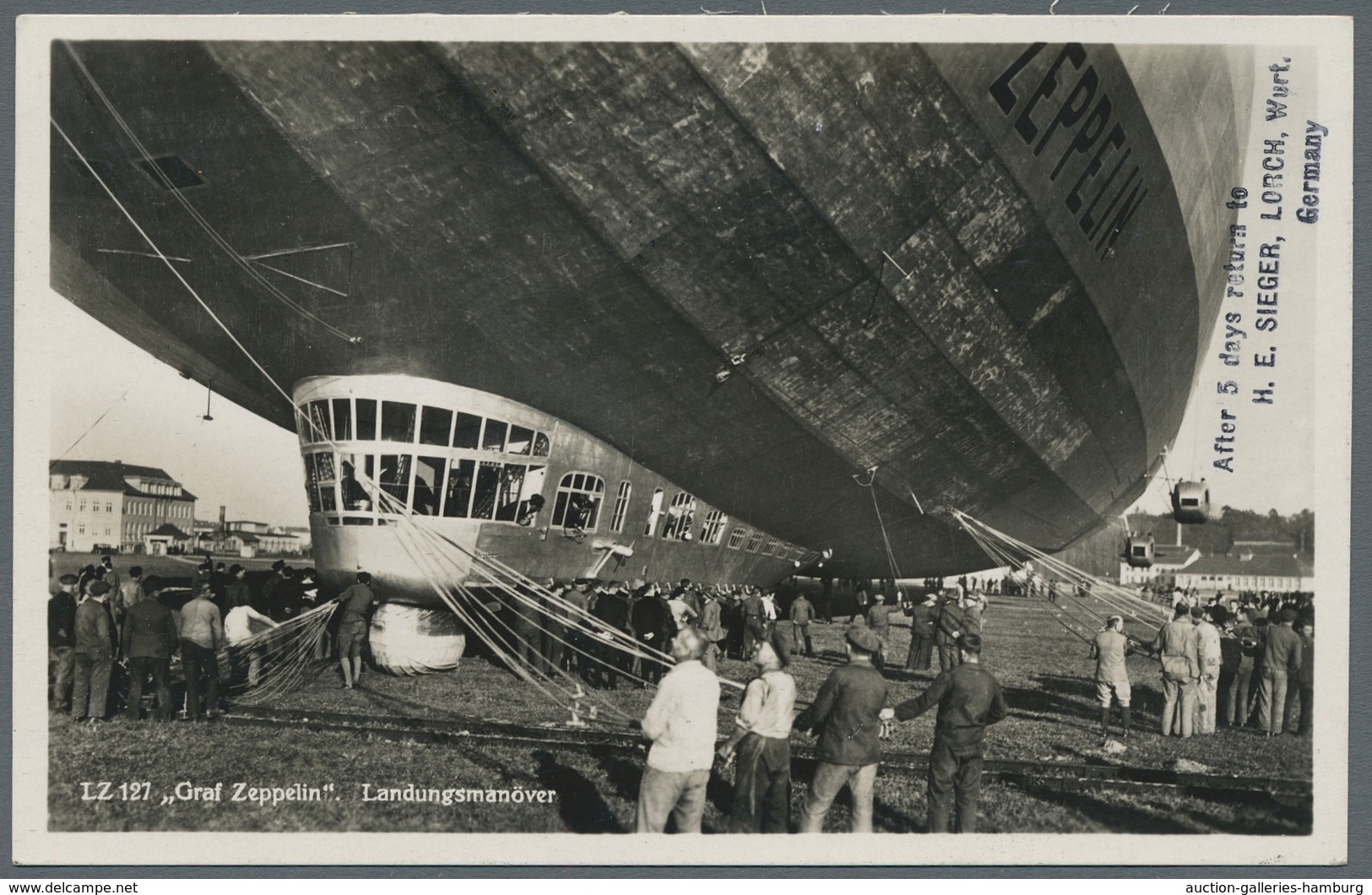 Zeppelinpost Deutschland: 1932, 6.SAF, Bordpostkarte Nach Chile, Mit Guter Frankatur 1 RM Zeppelin - Luft- Und Zeppelinpost