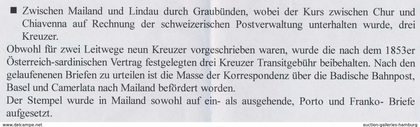 Baden - Marken Und Briefe: 1853, Kabinett-Faltbrief Mit Zweimal 6 Kr. Schwarz Auf Gelb (linke Marke - Other & Unclassified