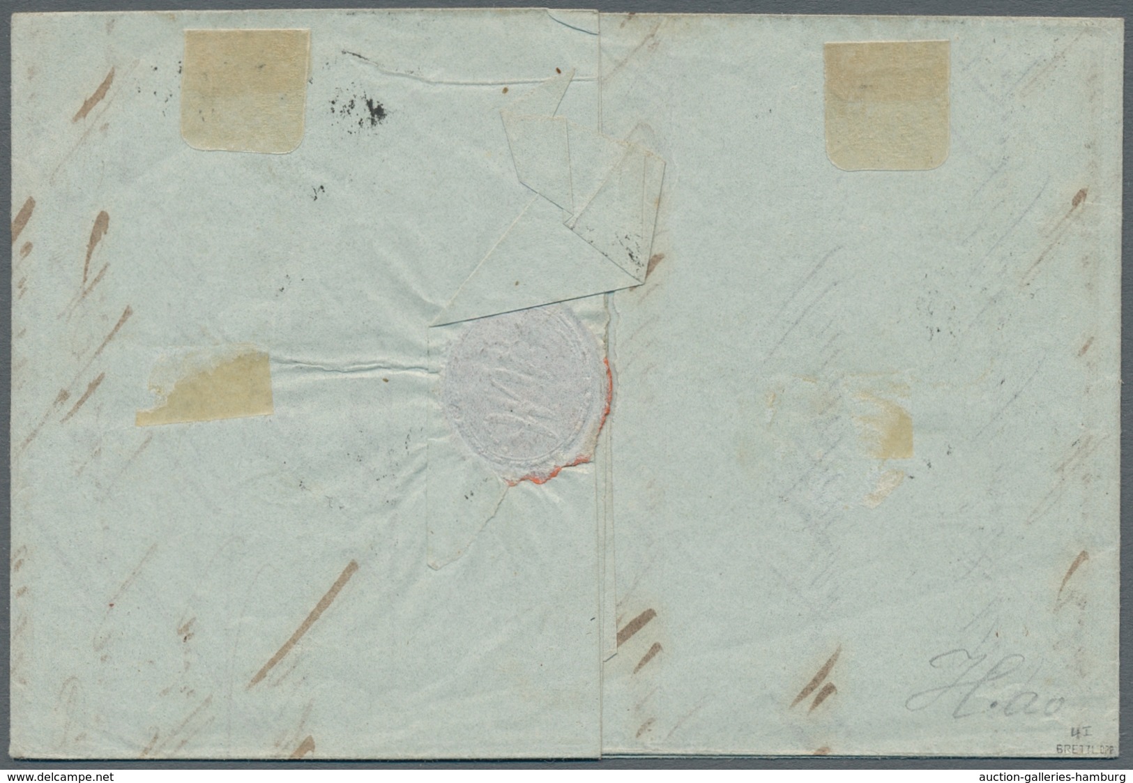 Bayern - Marken Und Briefe: 1849; 6 Kreuzer Braunorange In Type I Entwertet Mit Geschlossenem Mühlra - Other & Unclassified