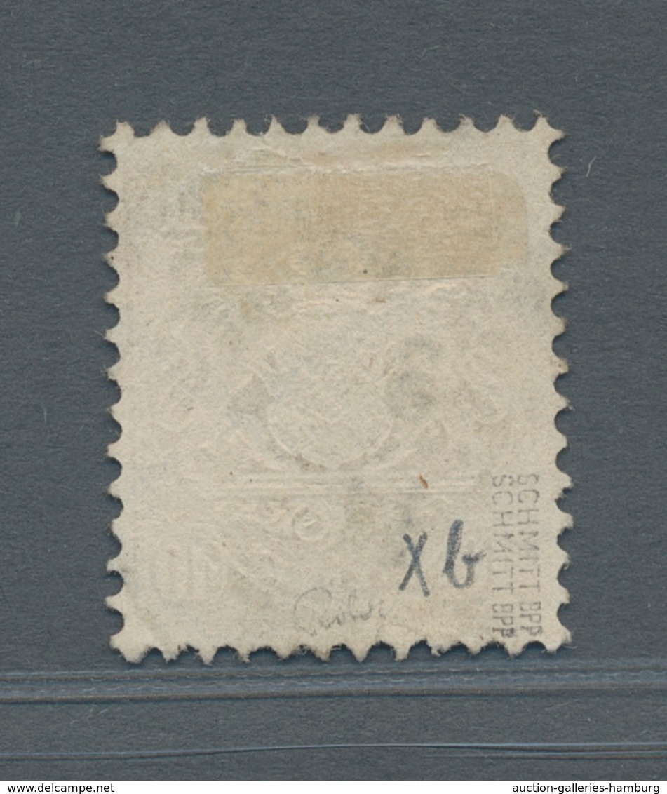 Bayern - Marken Und Briefe: 1873, "10 Kr. Dunkelgelb Mit Wasserzeichen X", Sauber Gestempelter Wert - Other & Unclassified