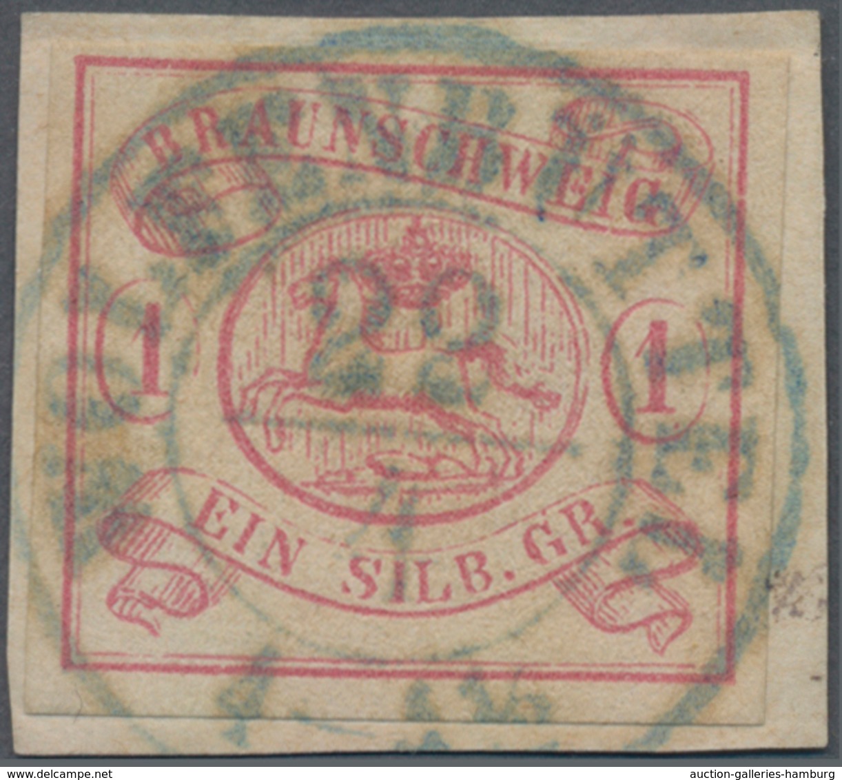 Braunschweig - Marken Und Briefe: 1852, "1 Sgr. Karmin", Farbfrischer Wert Mit Allseits Gleichmäßige - Brunswick