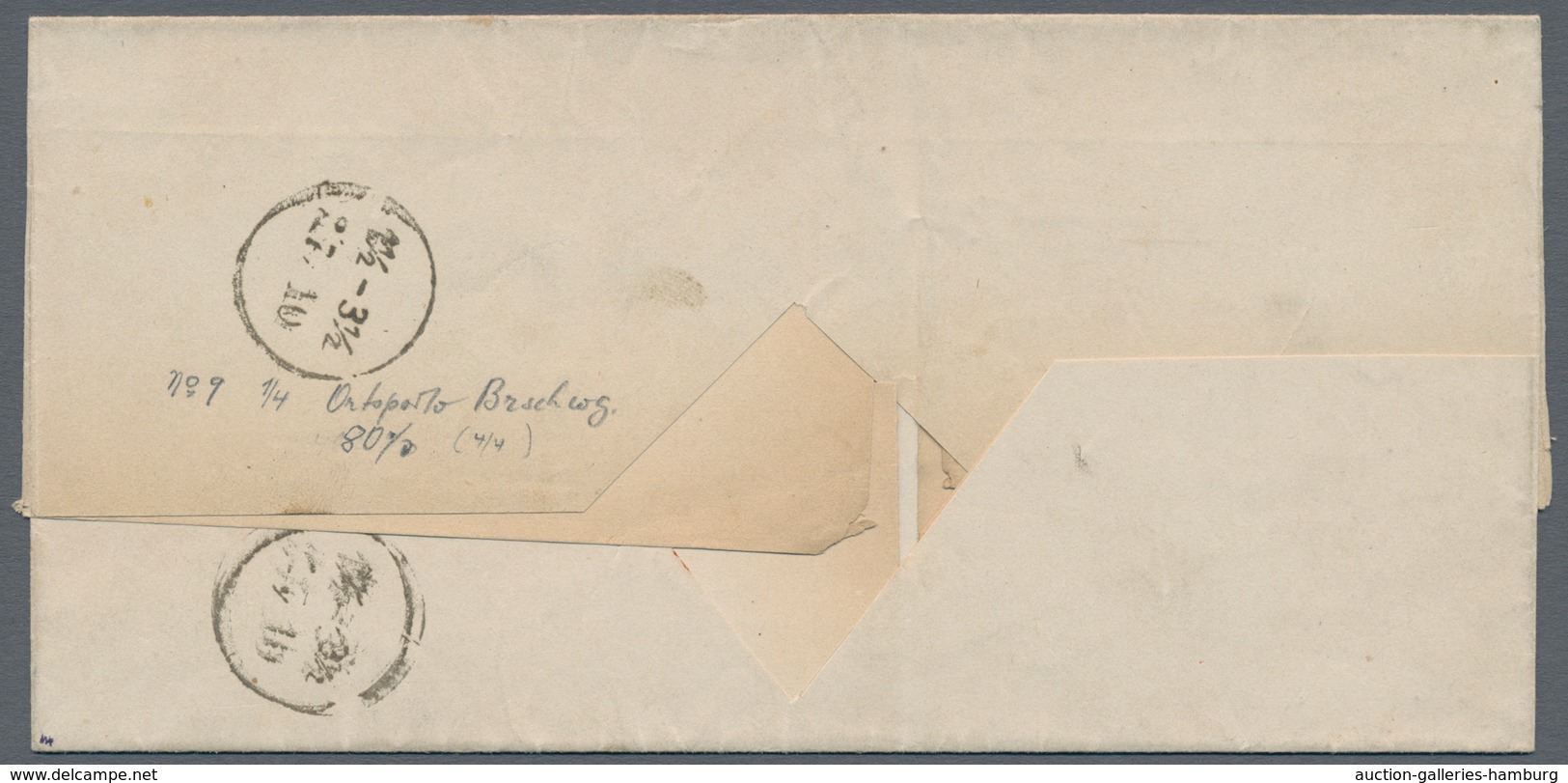Braunschweig - Marken Und Briefe: 1867, 1/4 Gr. Farbfrisches Stückauf Ortsbrief In Braunschweig - Braunschweig