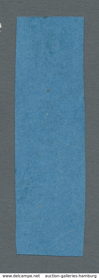 Oldenburg - Marken Und Briefe: 1852, "1/10 Th. Lebhaftgrauultramarin", Farbfrisches Senkrechtes Type - Oldenburg