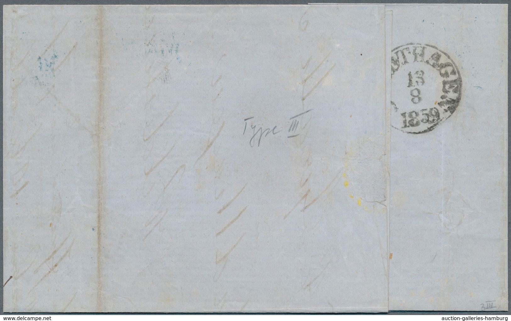 Oldenburg - Marken Und Briefe: 1852: 1/15 Th, Schwarz Auf Rosa, Type III, Farbfrisch, Voll- Bis Brei - Oldenburg
