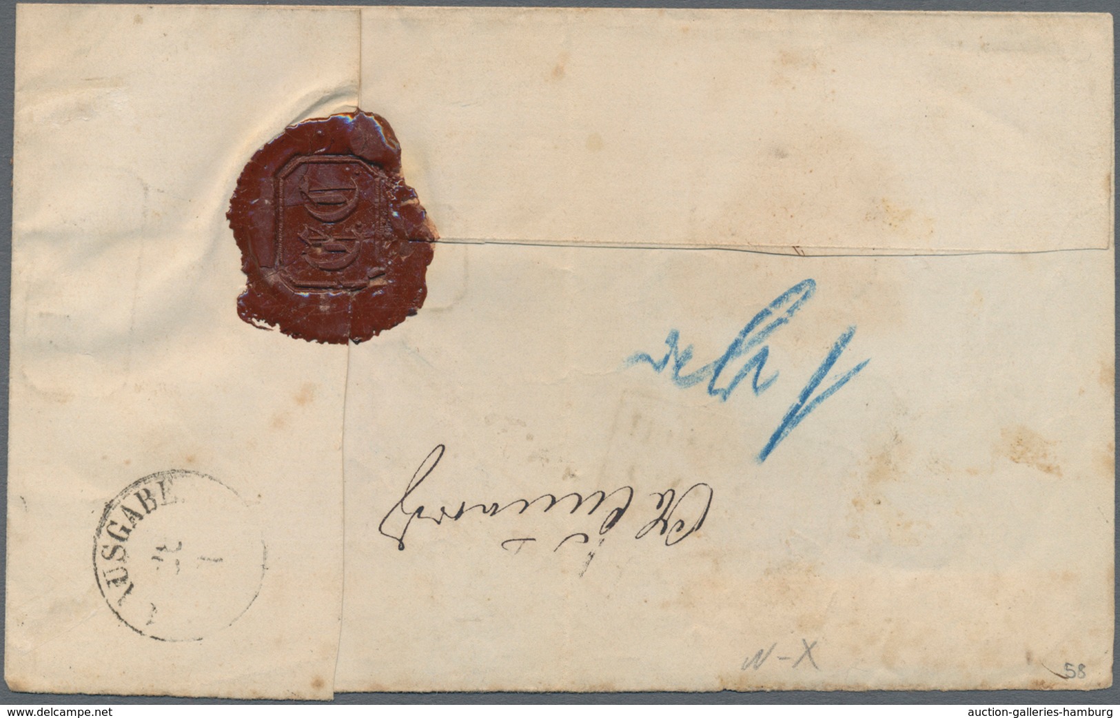 Sachsen - Nachverwendete Stempel: 1872 Seltener Sachsen-Briefsammlungs-Ra2 "SCHWEPNITZ 21 1" Auf Pak - Sachsen