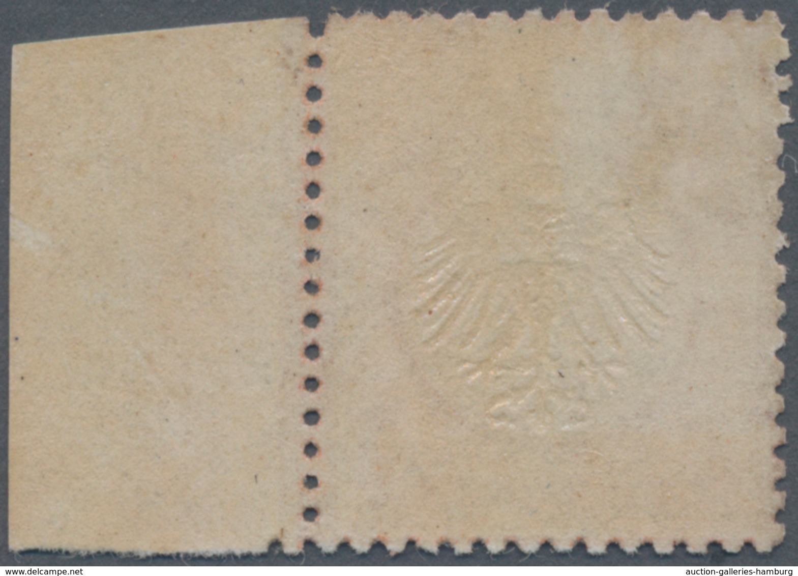 Deutsches Reich - Brustschild: 1872, Kleiner Schild ½ Gr Rötlichorange Mit Plattenfehler: Kerbe Im I - Sonstige & Ohne Zuordnung