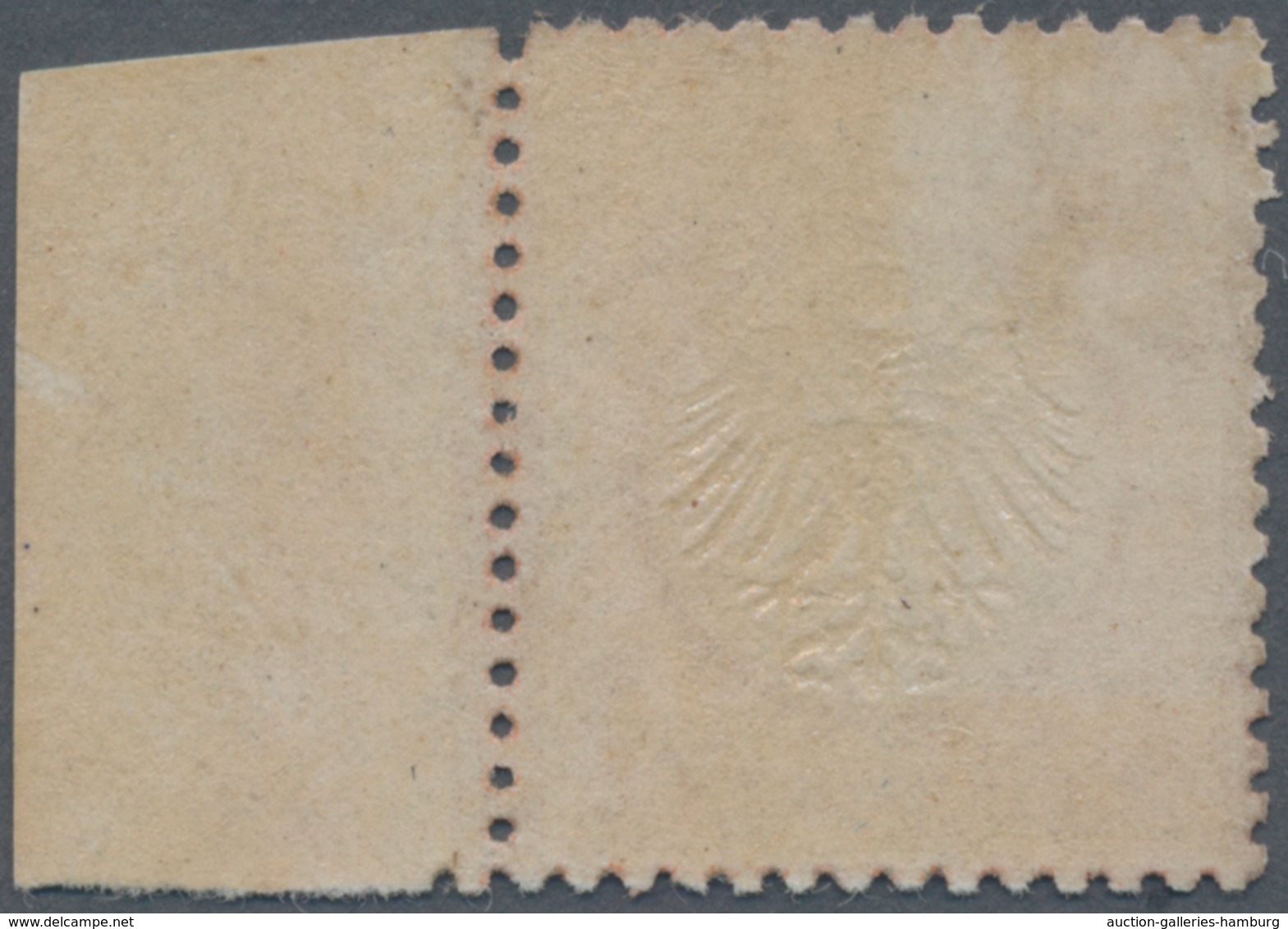 Deutsches Reich - Brustschild: 1872, Kleiner Schild ½ Gr Rötlichorange Mit Plattenfehler: Kerbe Im I - Other & Unclassified