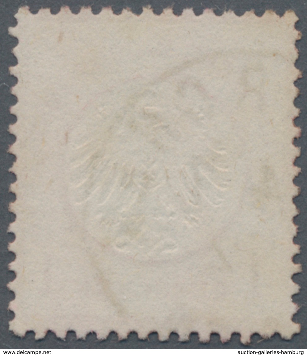 Deutsches Reich - Brustschild: 1872, Kleiner Schild 1 Gr Karmin Mit Seltenem Rostbraunem K1 "...RCHE - Other & Unclassified