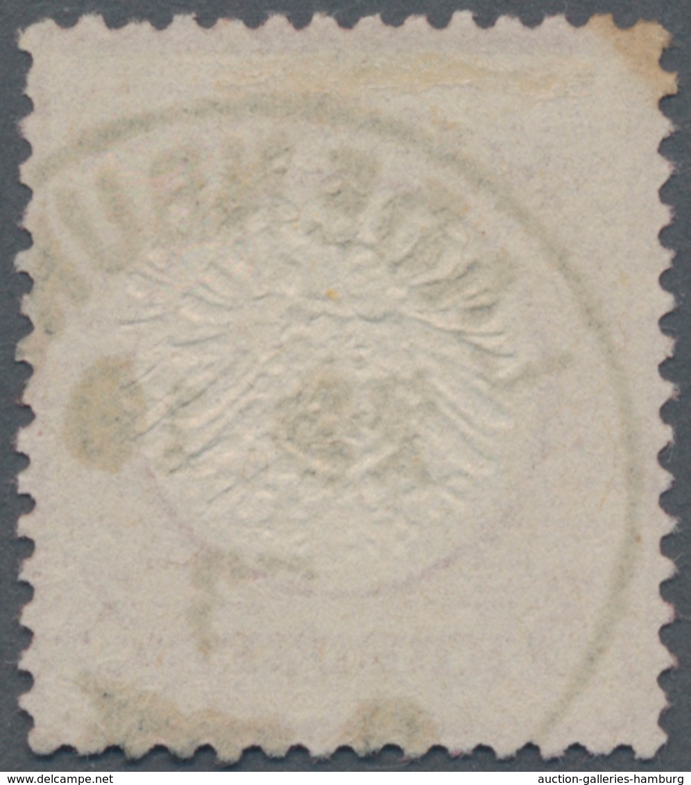 Deutsches Reich - Brustschild: 1872, Großer Schild 3 Kr. Karmin Doppelprägung Des Mittelstückes Mit - Sonstige & Ohne Zuordnung