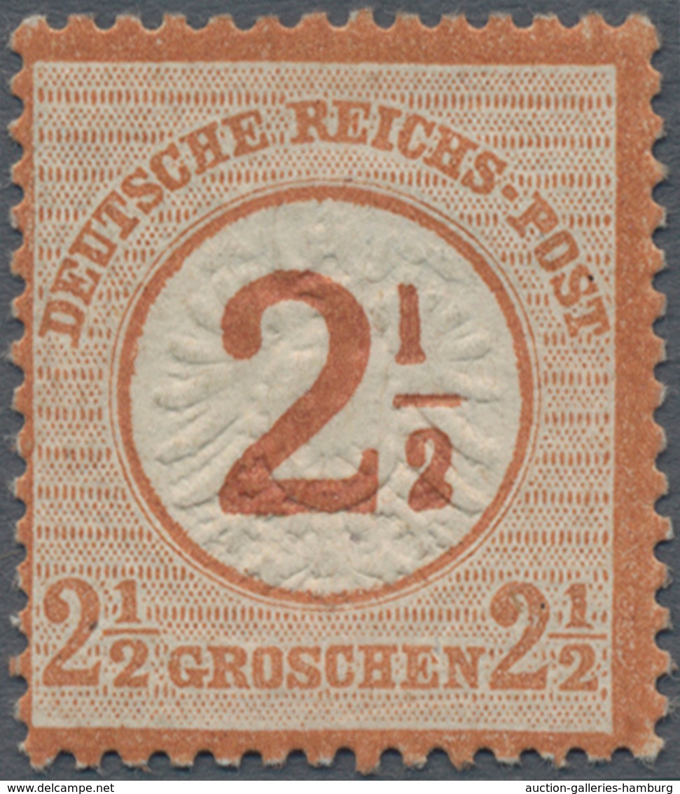 Deutsches Reich - Brustschild: 1872 Großer Schild 2½ Gr. Ungebraucht Mit Plattenfehler I B: Nach Lin - Other & Unclassified