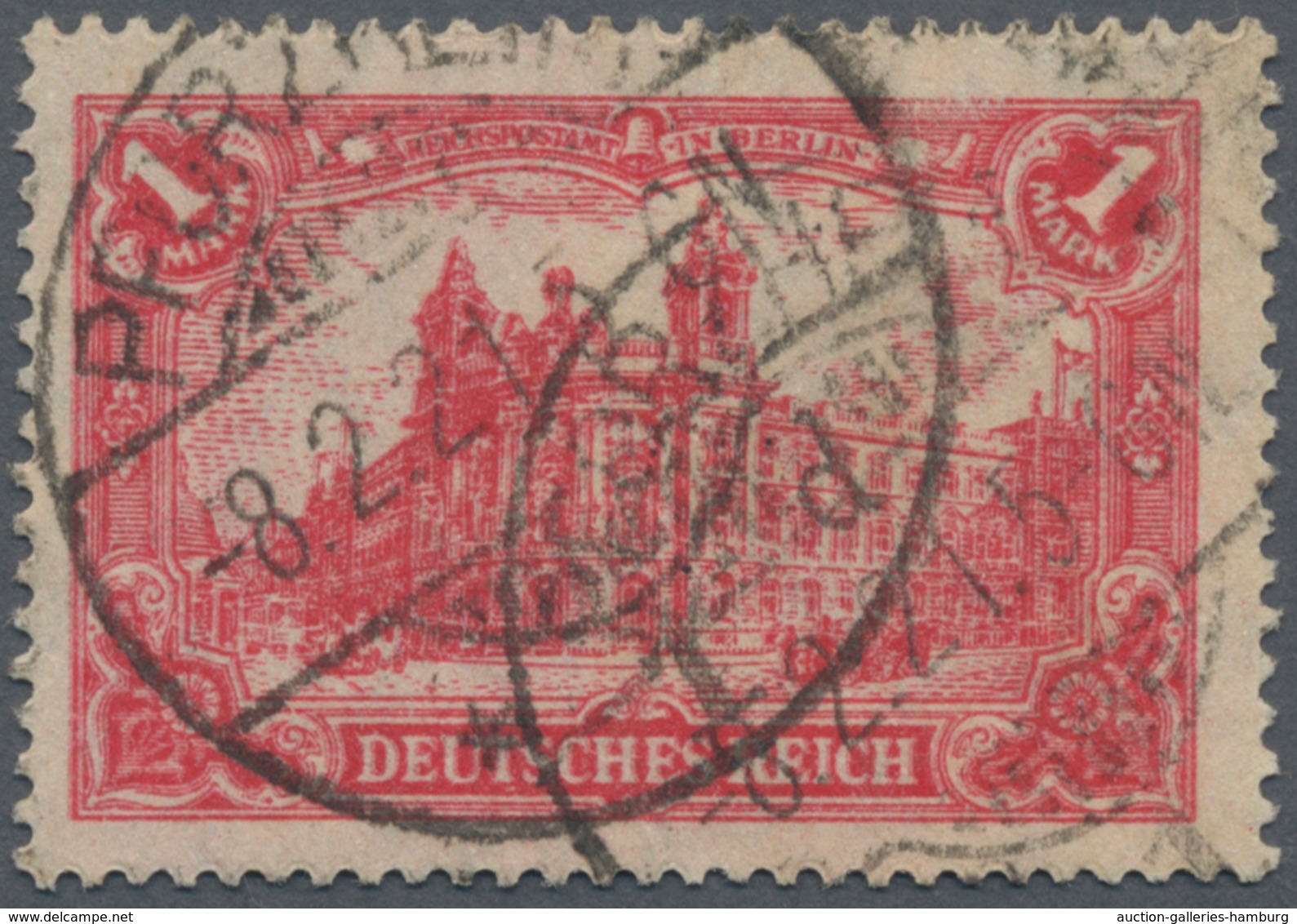 Deutsches Reich - Inflation: 1921, 1 Mk. Mit DOPPELDRUCK, Sauber Gestempeltes Qualitätsstück Der Seh - Unused Stamps