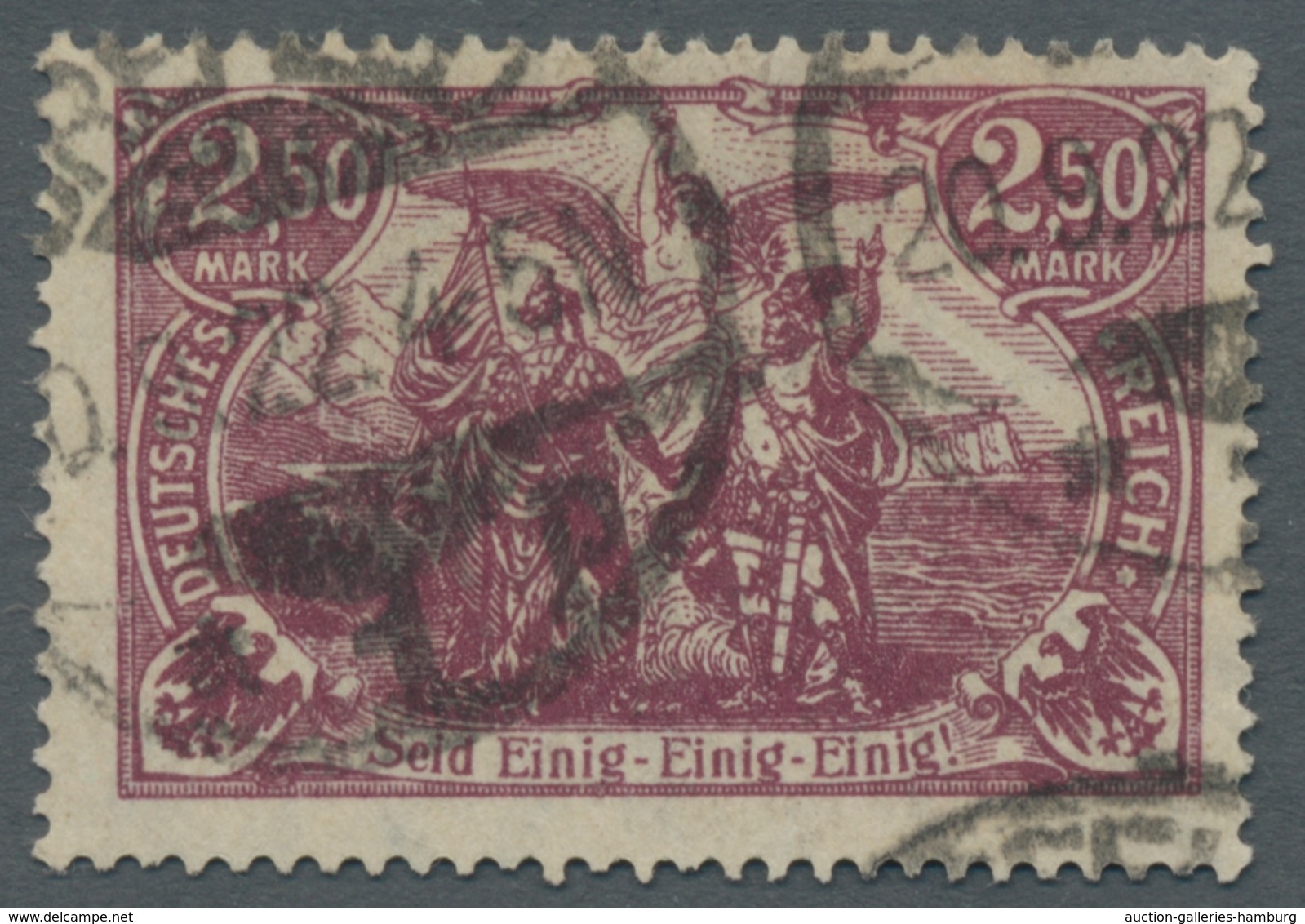 Deutsches Reich - Inflation: 1920, Freimarke 2,50 Mark Schwärzlichgraulila Entwertet "Crefeld 1 P 20 - Unused Stamps