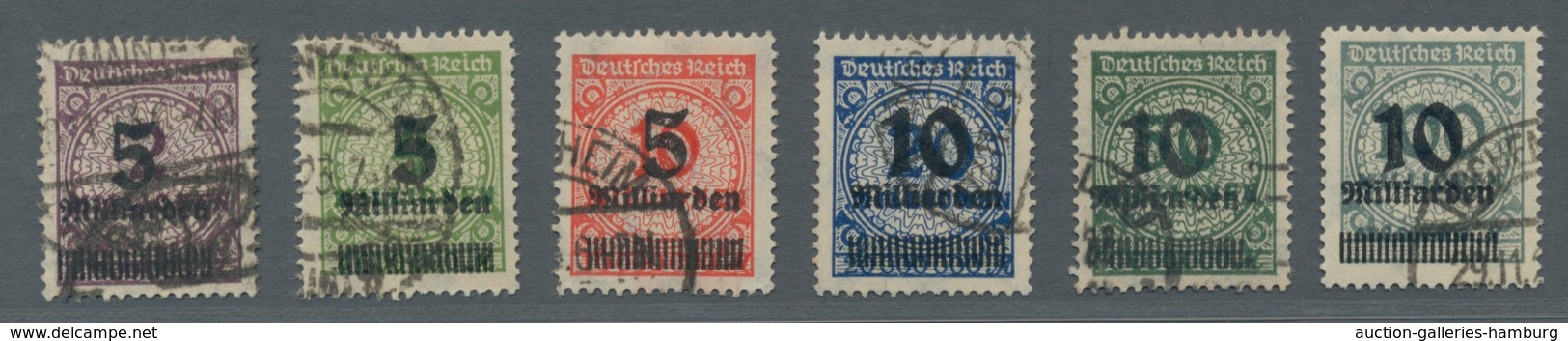 Deutsches Reich - Inflation: 1923, Korbdeckel Mit Aufdruck Gezähnt, Kompletter Satz In Sauberer Beda - Ungebraucht