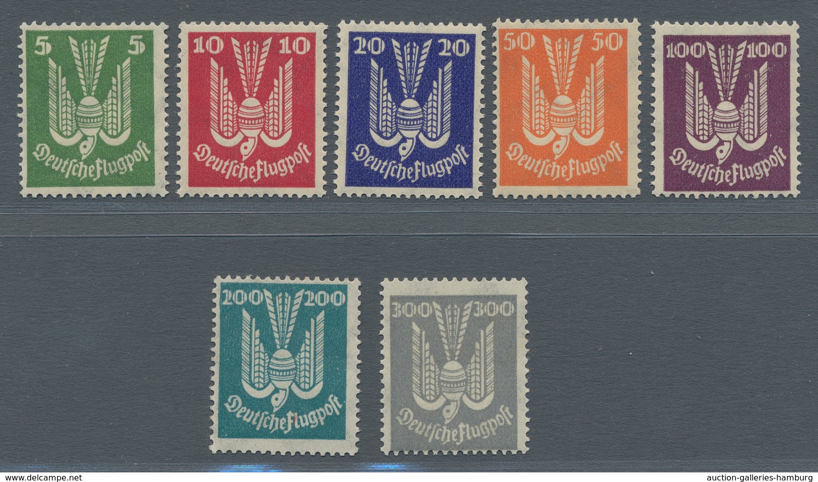 Deutsches Reich - Weimar: 1924, Holztaube IV, Der Komplette Satz Postfrisch, Mi. 1.500,- Euro. - Sonstige & Ohne Zuordnung