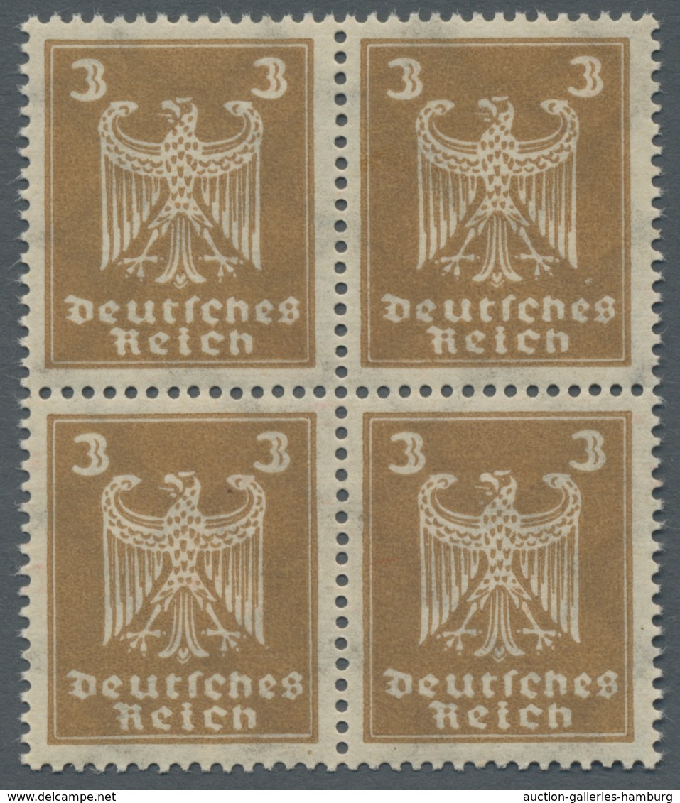 Deutsches Reich - Weimar: 1924; Freimarke Reichsadler 3 Pf. Braun Mit Liegendem Wasserzeichen Im Tad - Sonstige & Ohne Zuordnung