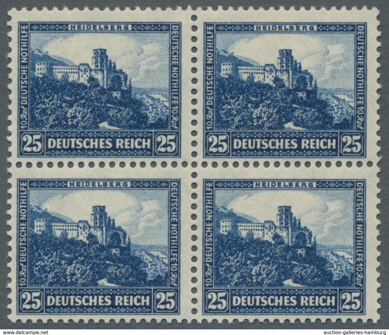 Deutsches Reich - Weimar: 1931; Nothilfe 4 Werte Komplett In Postfrischen Viererblöcken, Tadellose Q - Other & Unclassified