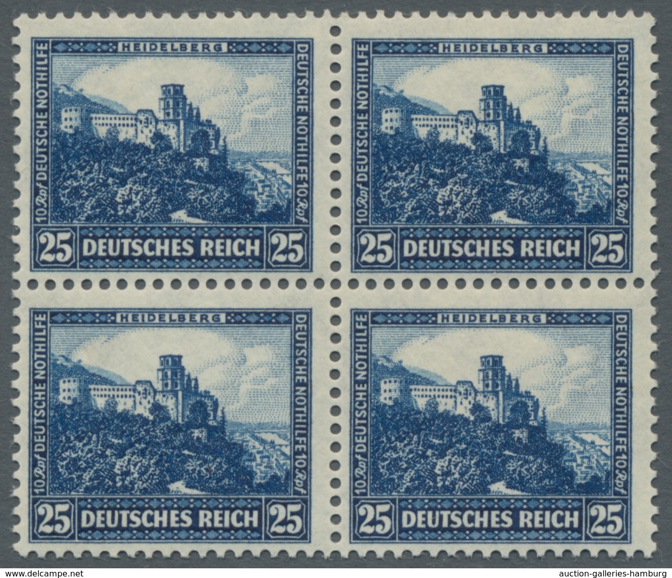 Deutsches Reich - Weimar: 1931; Nothilfe 4 Werte Komplett In Postfrischen Viererblöcken, Tadellose Q - Sonstige & Ohne Zuordnung