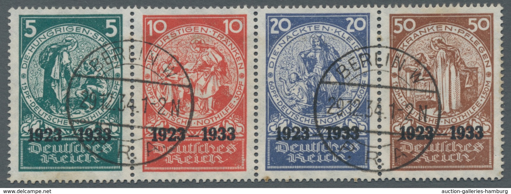 Deutsches Reich - 3. Reich: 1933, "Nothilfe", Das Herzstück Komplett Mit Zweimal BERLIN W P.R.A 29.1 - Briefe U. Dokumente