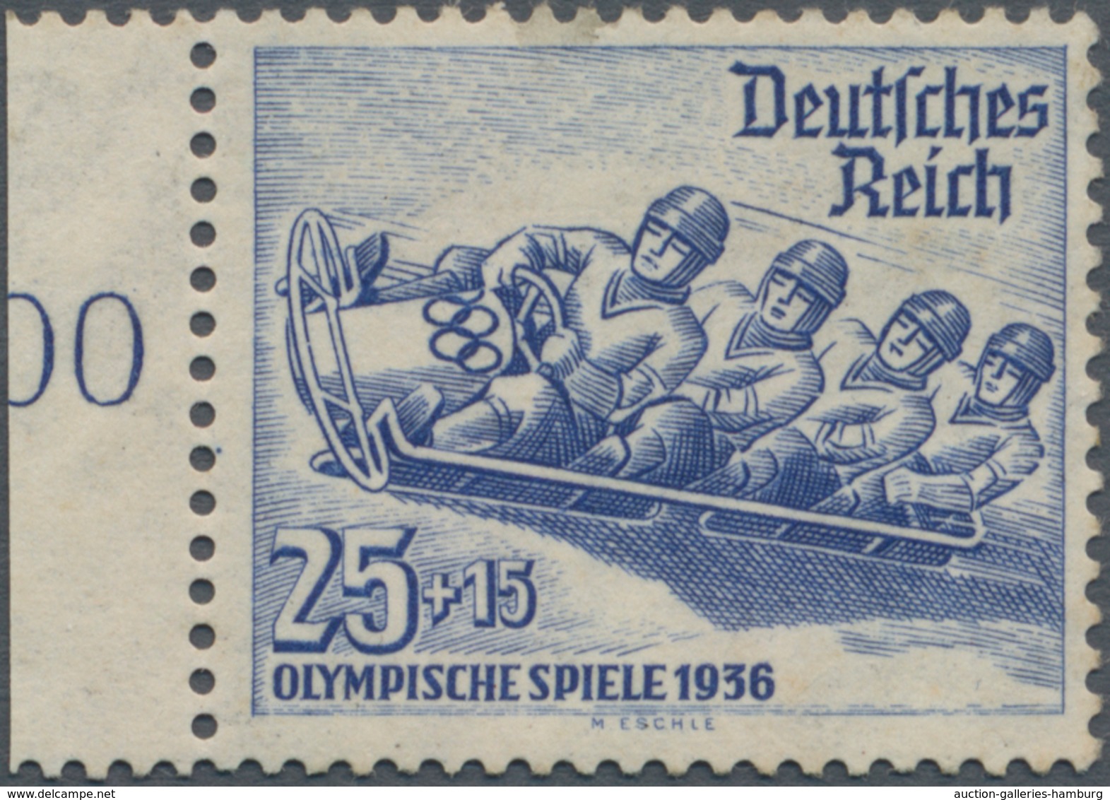 Deutsches Reich - 3. Reich: 1635, Olympische Winterspiele 1936, 25 - 15 Pfg. Violettultramarin, In U - Covers & Documents