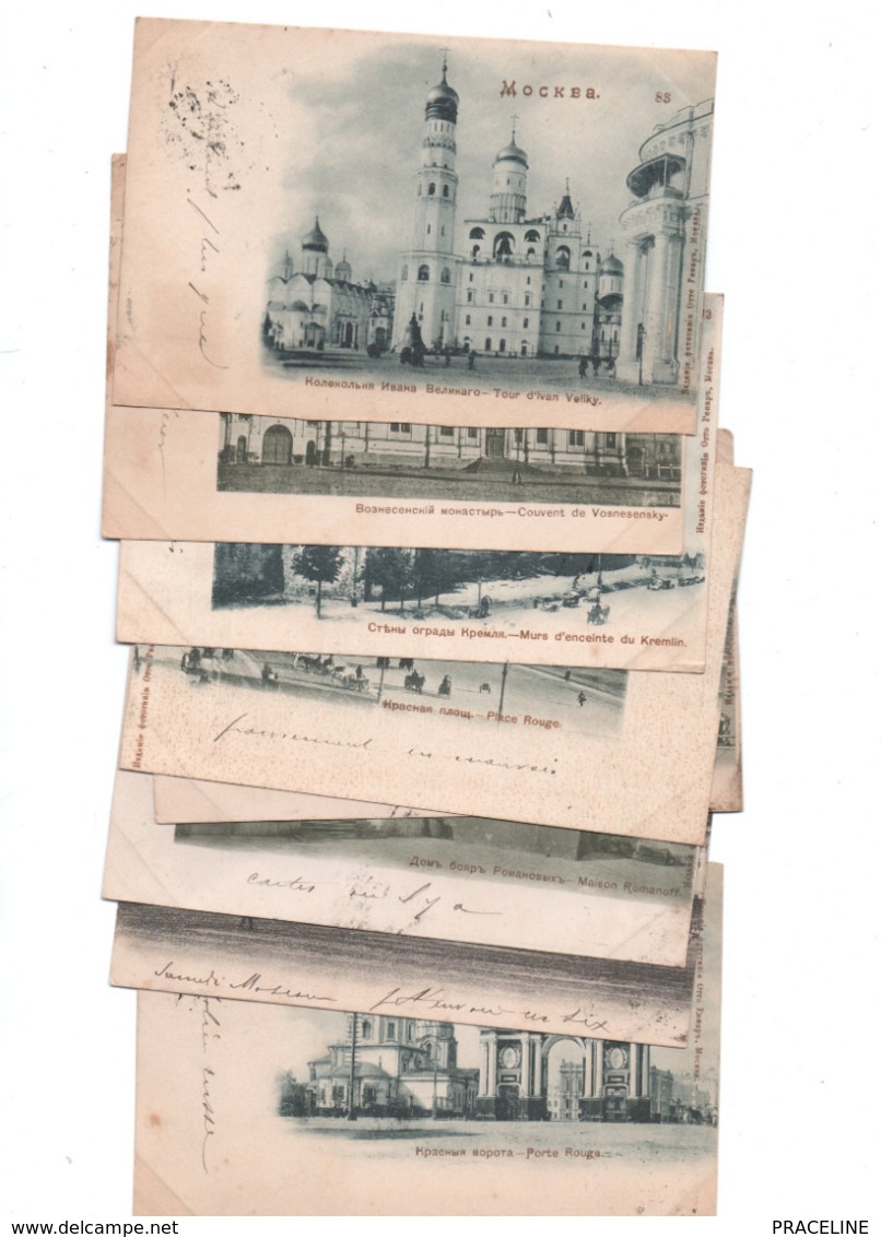 MOSCOU-1900--LOT DE 62 CARTES- - Russia