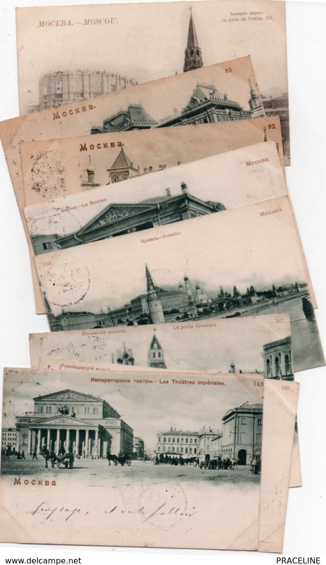 MOSCOU-1900--LOT DE 62 CARTES- - Russia