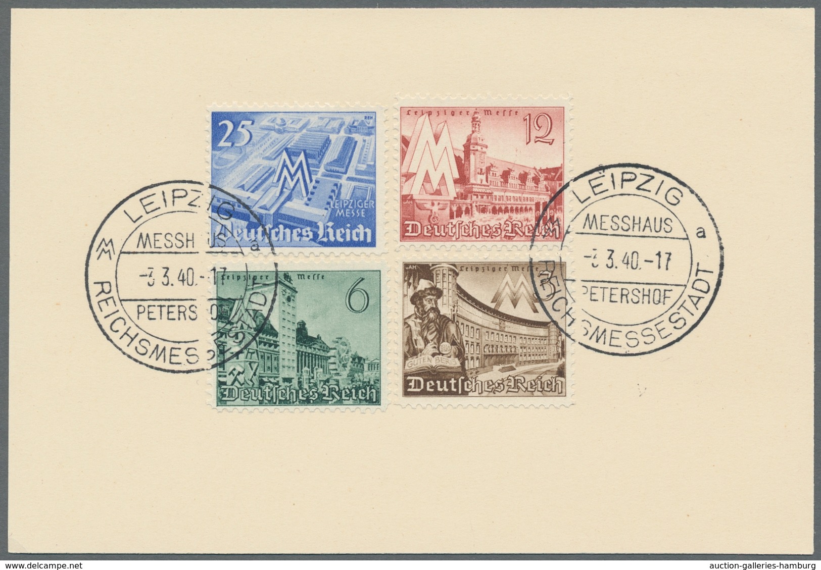 Deutsches Reich - 3. Reich: 1940, Leipziger Messe Auf 5 FDC's Mit Verschd. Ersttagssonderstpl. Vom 3 - Covers & Documents