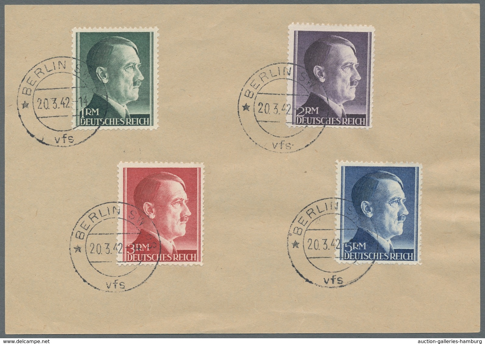 Deutsches Reich - 3. Reich: 1941-1942 Postkameradschaft U. Hitler Jeweils Kplt. Sätze Auf Stempelvor - Covers & Documents