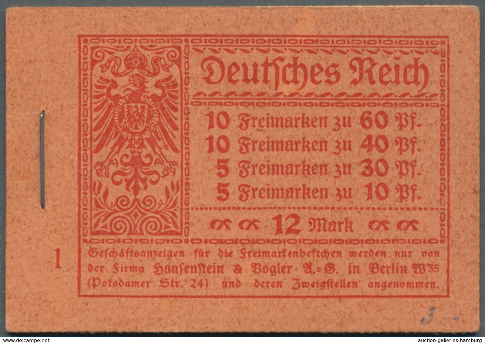 Deutsches Reich - Markenheftchen: 1921, Markenheftchen Germania/Ziffern Kpl. Gestempelt, Selten!. Ge - Booklets