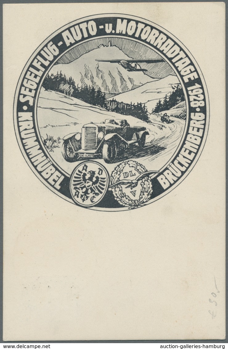 Deutsches Reich - Halbamtliche Flugmarken: 1928, "10 Und 40 Pfg. Segelflugpost Von Der Schneekoppe" - Airmail & Zeppelin