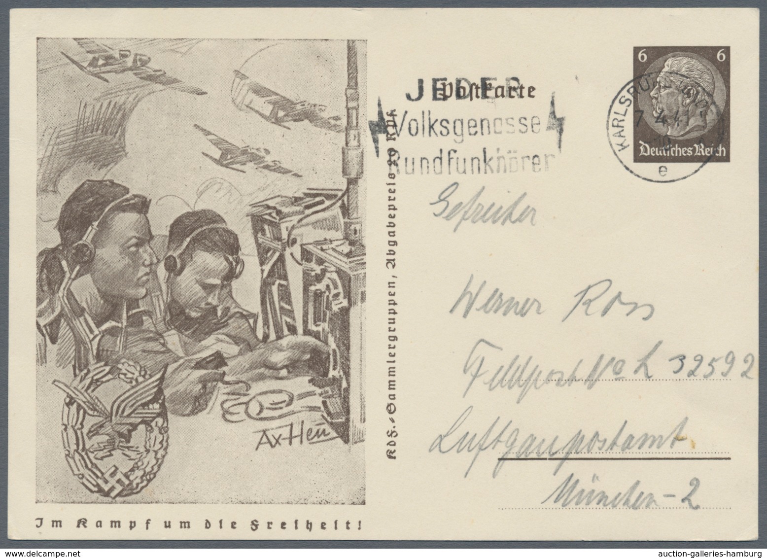 Deutsches Reich - Ganzsachen: DR - GANZSACHEN - SONDERPOSTKARTEN, Tag D. Briefmarke 1941 Mit Bild "L - Other & Unclassified