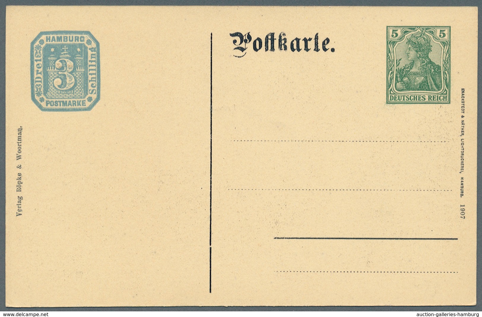 Deutsches Reich - Privatganzsachen: 1907, Lot von 15 Privat-Postkarten 5 Pf Germania "19. Dt. Philat