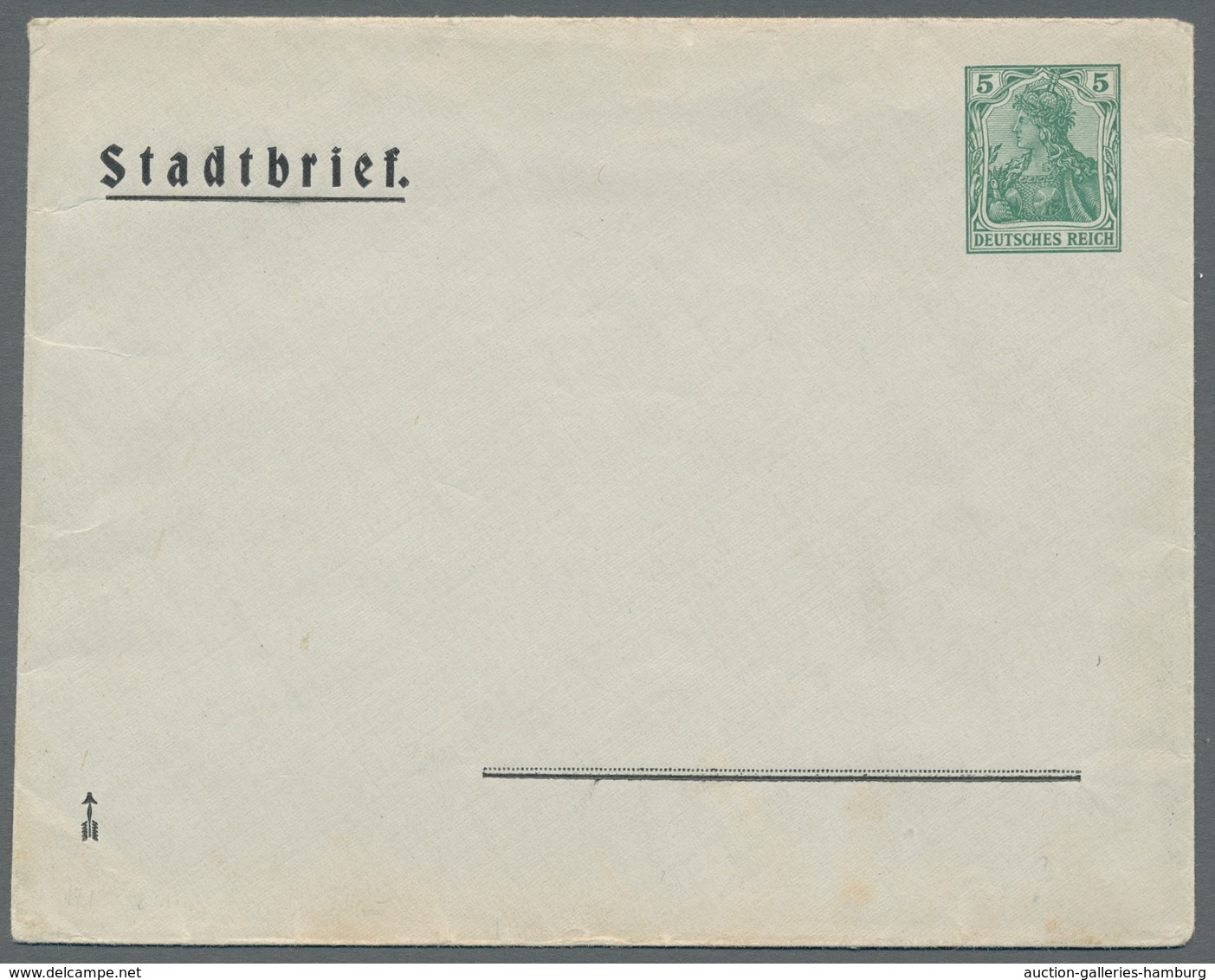 Deutsches Reich - Privatganzsachen: 1908-1911, Germania 5 Pfennig Partie Von 4 Privatganzsachenumsch - Other & Unclassified