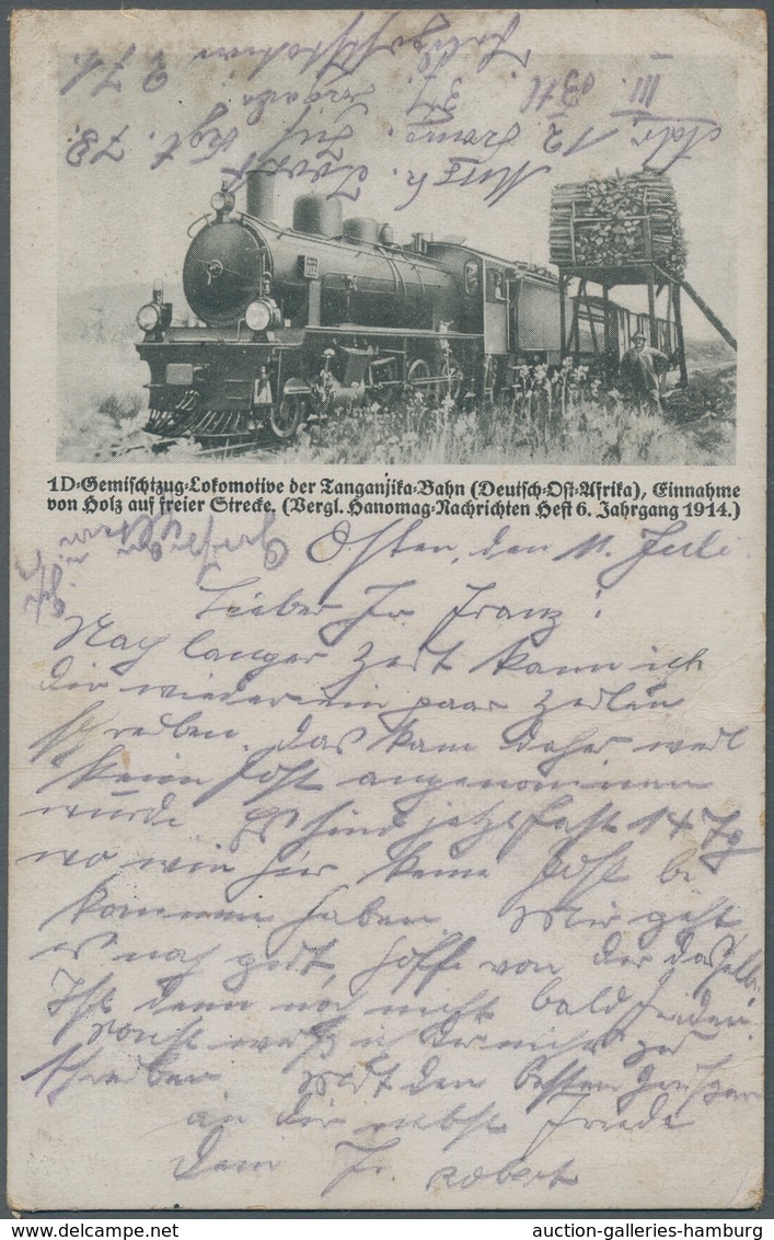 Deutsch-Ostafrika - Besonderheiten: 1916, Echtgelaufene Unfrankierte (da Portofrei) Ansichtskarte Mi - Deutsch-Ostafrika