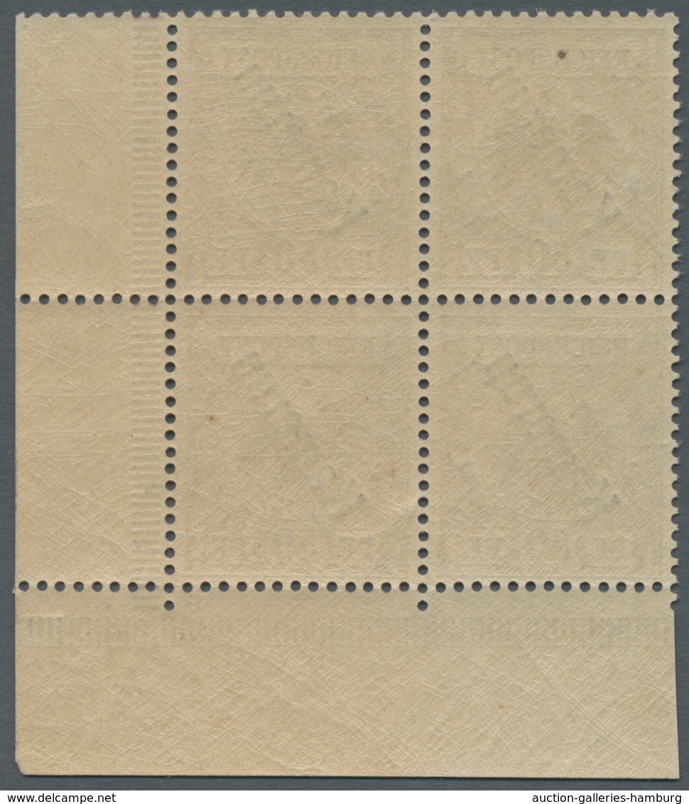Deutsche Kolonien - Kamerun: 1897, 50 Pf.Krone/Adler Als Postfrischer Eckrand-4er Block, Ein Wert Rs - Cameroun