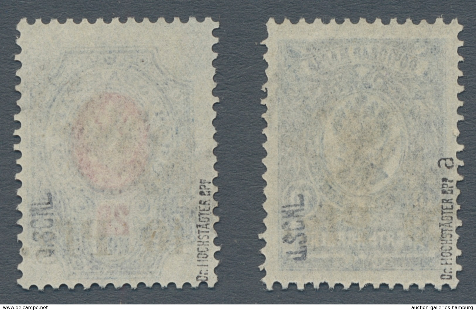 Deutsche Besetzung I. WK: Postgebiet Ober. Ost - Dorpat: 1918; 20- Und 40 Pf. Aufdrucke Jeweils Klar - Besetzungen 1914-18